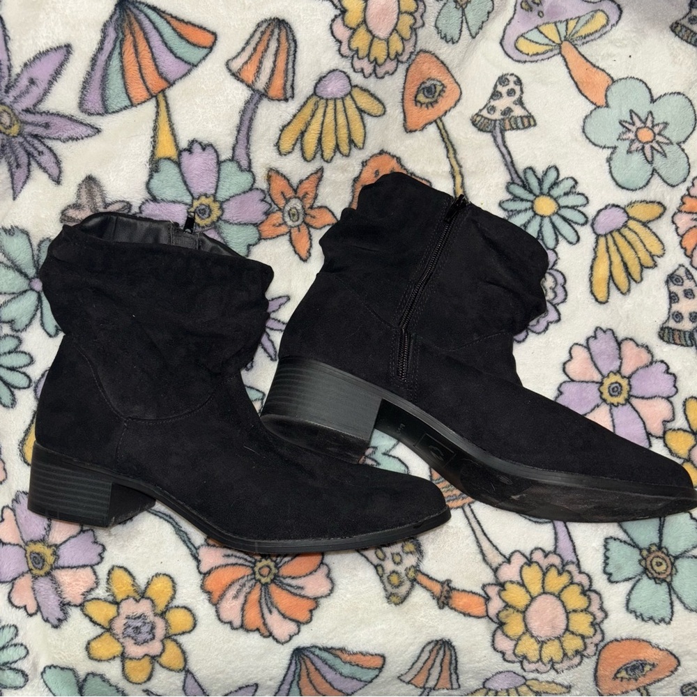 Black Suede Ankle Boots